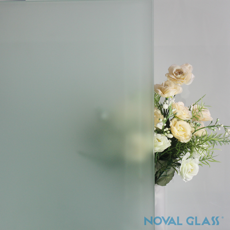 China building glass factory 10mm acid etched safety tempered glass,toughened  frosted glass manufacturer